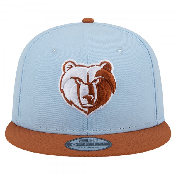 Бейсболка Memphis Grizzlies New Era 2-Tone Color Pack 9FIFTY - Light Blue/Brown