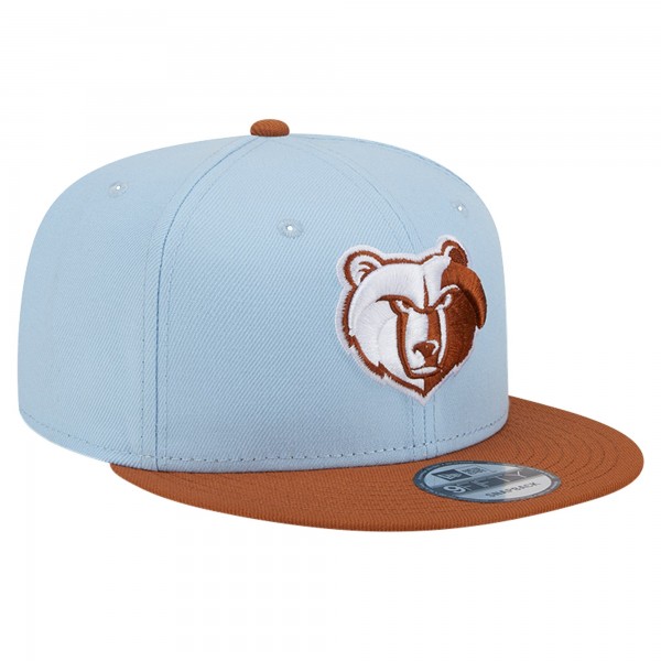 Бейсболка Memphis Grizzlies New Era 2-Tone Color Pack 9FIFTY - Light Blue/Brown