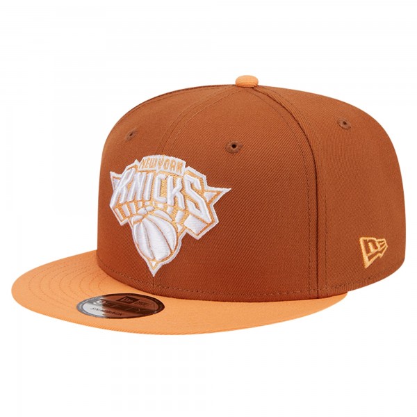 Бейсболка New York Knicks New Era 2-Tone Color Pack 9FIFTY - Brown/Orange