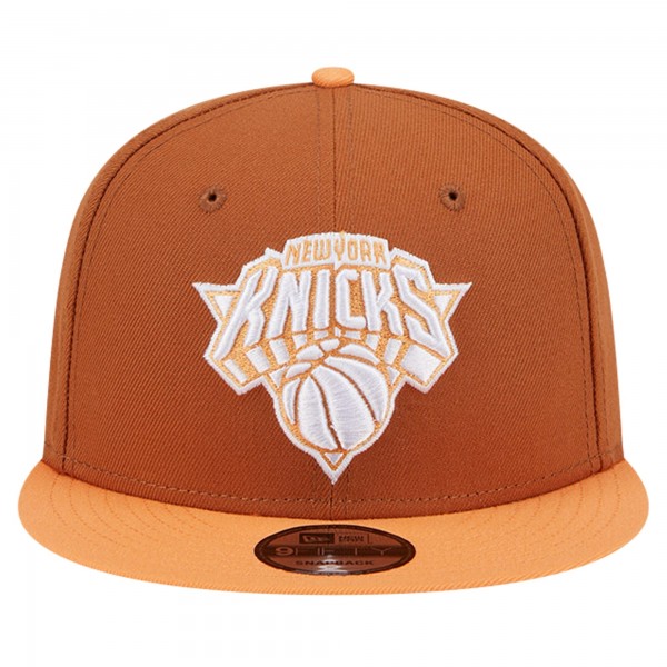 Бейсболка New York Knicks New Era 2-Tone Color Pack 9FIFTY - Brown/Orange