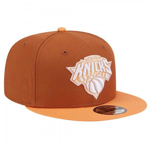 Бейсболка New York Knicks New Era 2-Tone Color Pack 9FIFTY - Brown/Orange