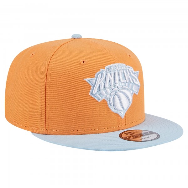 Бейсболка New York Knicks New Era 2-Tone Color Pack 9FIFTY - Orange/Light Blue