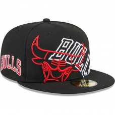 Бейсболка Chicago Bulls New Era Game Day Hollow Logo Mashup 59FIFTY - Black