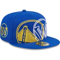 Бейсболка Golden State Warriors New Era Game Day Hollow Logo Mashup 59FIFTY - Royal