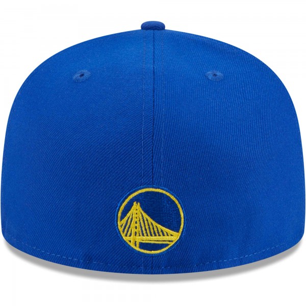 Бейсболка Golden State Warriors New Era Game Day Hollow Logo Mashup 59FIFTY - Royal