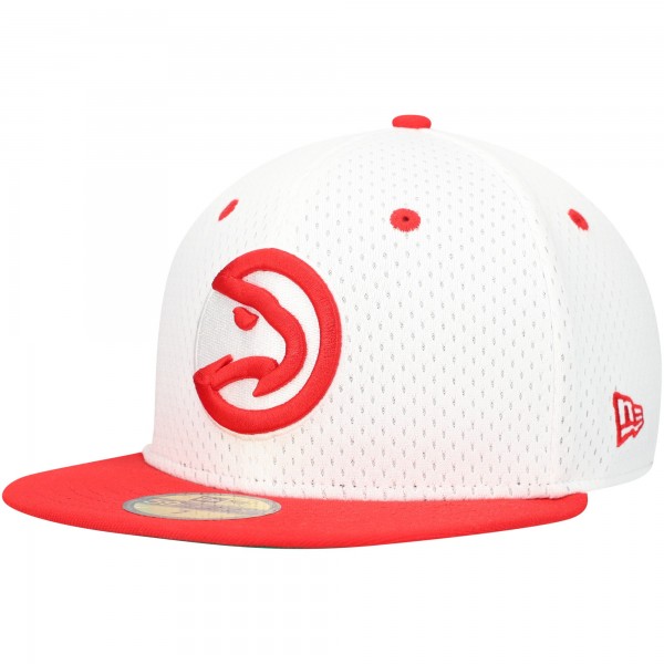 Бейсболка Atlanta Hawks New Era Throwback 2Tone 59FIFTY - White/Red