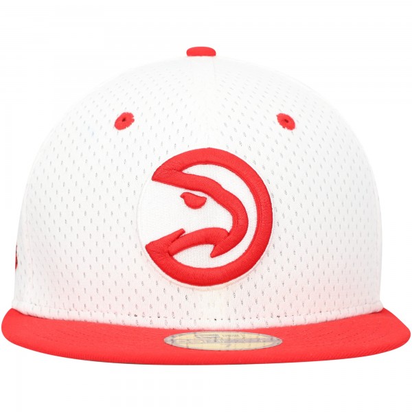 Бейсболка Atlanta Hawks New Era Throwback 2Tone 59FIFTY - White/Red