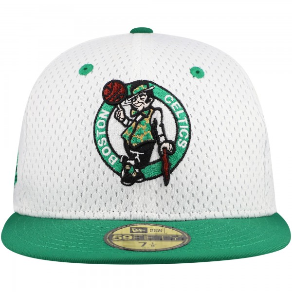 Бейсболка Boston Celtics New Era Throwback 2Tone 59FIFTY - White/Kelly Green