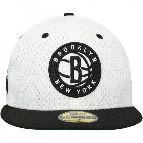 Бейсболка Brooklyn Nets New Era Throwback 2Tone 59FIFTY - White/Black