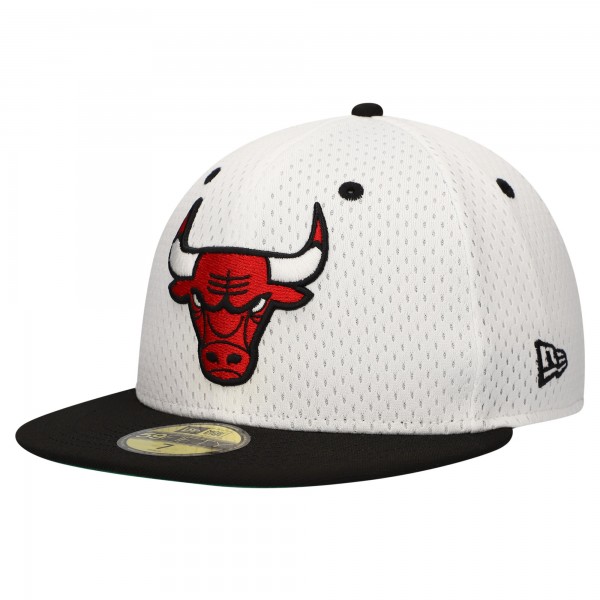 Бейсболка Chicago Bulls New Era Throwback 2Tone 59FIFTY - White/Black