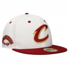 Бейсболка Cleveland Cavaliers New Era White/Wine Throwback 2Tone 59FIFTY