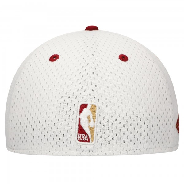 Бейсболка Cleveland Cavaliers New Era White/Wine Throwback 2Tone 59FIFTY