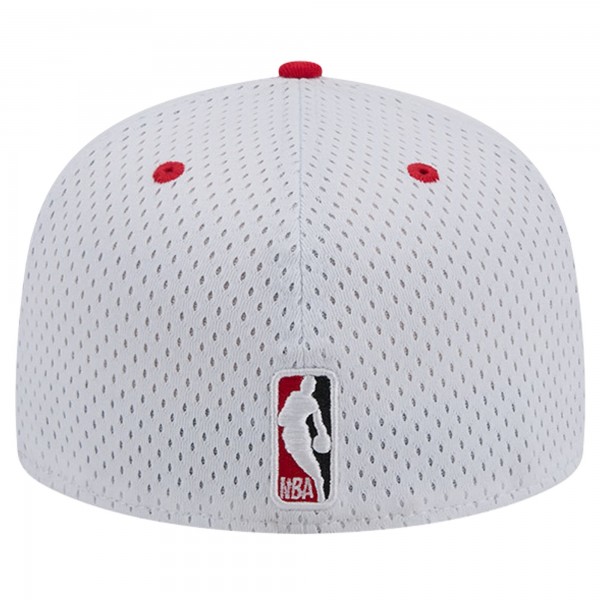 Бейсболка Houston Rockets New Era White/Red Throwback 2Tone 59FIFTY