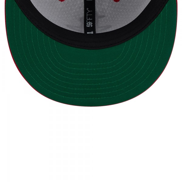 Бейсболка Houston Rockets New Era White/Red Throwback 2Tone 59FIFTY