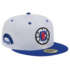 Бейсболка LA Clippers New Era White/Royal Throwback 2Tone 59FIFTY