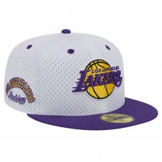 Бейсболка Los Angeles Lakers New Era Throwback 2Tone 59FIFTY - White/Purple