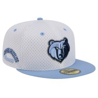 Бейсболка Memphis Grizzlies New Era Throwback 2Tone 59FIFTY - White/Light Blue