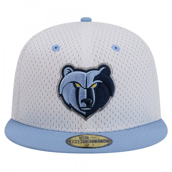Бейсболка Memphis Grizzlies New Era Throwback 2Tone 59FIFTY - White/Light Blue