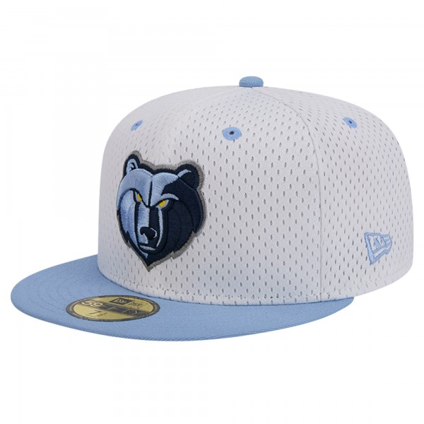 Бейсболка Memphis Grizzlies New Era Throwback 2Tone 59FIFTY - White/Light Blue