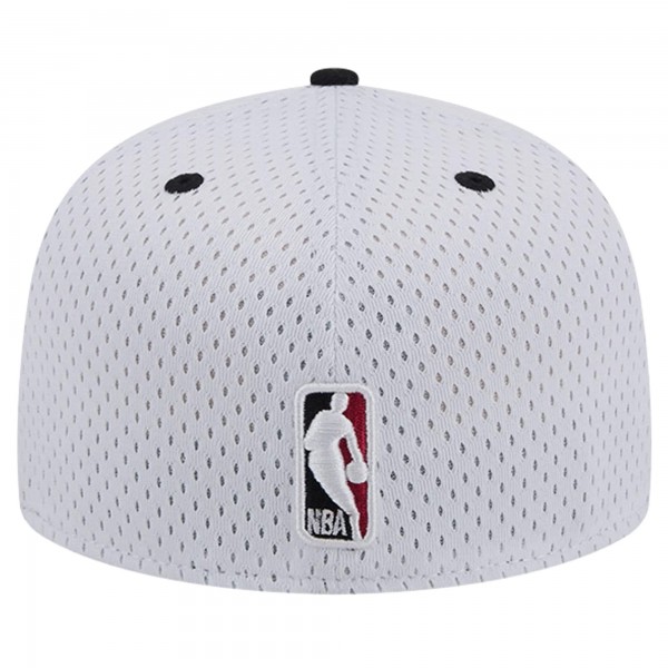 Бейсболка Miami Heat New Era White/Black Throwback 2Tone 59FIFTY