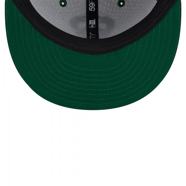 Бейсболка Milwaukee Bucks New Era White/Hunter Green Throwback 2Tone 59FIFTY