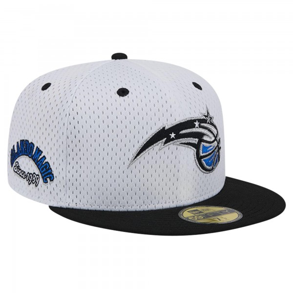 Бейсболка Orlando Magic New Era Throwback 2Tone 59FIFTY - White/Black
