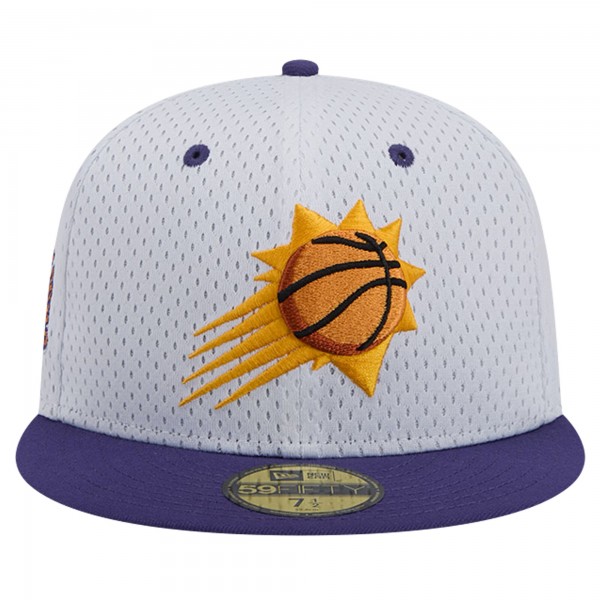 Бейсболка Phoenix Suns New Era White/Purple Throwback 2Tone 59FIFTY