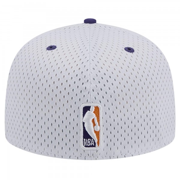 Бейсболка Phoenix Suns New Era White/Purple Throwback 2Tone 59FIFTY