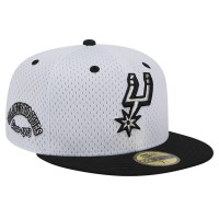 Бейсболка San Antonio Spurs New Era Throwback 2Tone 59FIFTY - White/Black