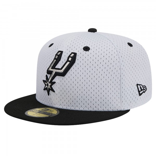 Бейсболка San Antonio Spurs New Era Throwback 2Tone 59FIFTY - White/Black