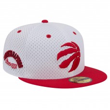 Бейсболка Toronto Raptors New Era White/Red Throwback 2Tone 59FIFTY
