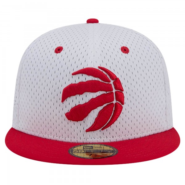 Бейсболка Toronto Raptors New Era White/Red Throwback 2Tone 59FIFTY