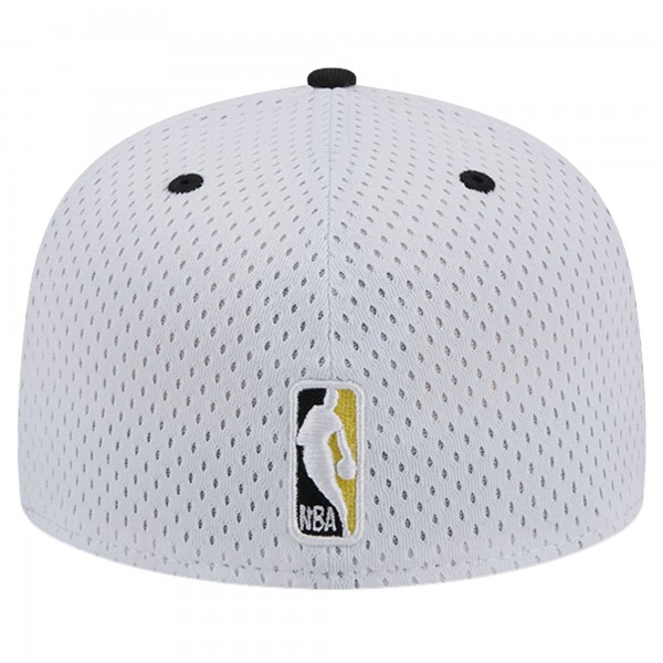 Бейсболка Utah Jazz New Era Throwback 2Tone 59FIFTY - White/Black