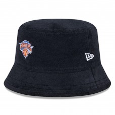 New York Knicks New Era Court Sport Terry Bucket Hat - Black