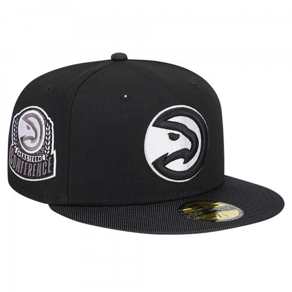 Бейсболка Atlanta Hawks New Era Active Satin Visor 59FIFTY - Black
