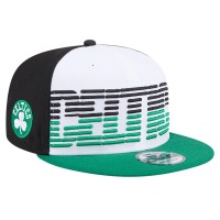 Бейсболка Boston Celtics New Era Throwback Gradient Tech Font 9FIFTY - White/Kelly Green