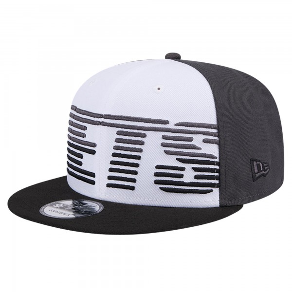 Бейсболка Brooklyn Nets New Era Throwback Gradient Tech Font 9FIFTY - White/Black