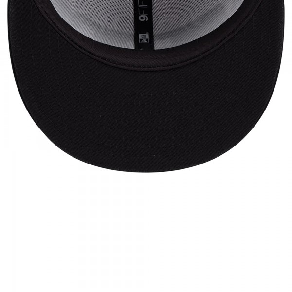Бейсболка Brooklyn Nets New Era Throwback Gradient Tech Font 9FIFTY - White/Black