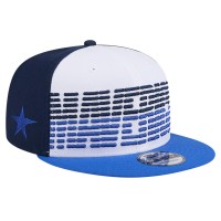 Бейсболка Dallas Mavericks New Era Throwback Gradient Tech Font 9FIFTY - White/Blue
