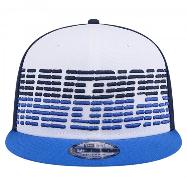 Бейсболка Dallas Mavericks New Era Throwback Gradient Tech Font 9FIFTY - White/Blue