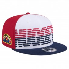Бейсболка Denver Nuggets New Era White/Navy Throwback Gradient Tech Font 9FIFTY
