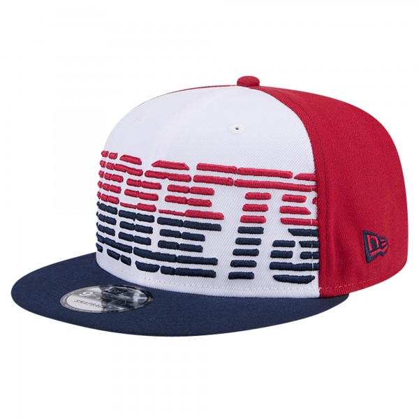 Бейсболка Denver Nuggets New Era White/Navy Throwback Gradient Tech Font 9FIFTY