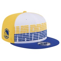 Бейсболка Golden State Warriors New Era Throwback Gradient Tech Font 9FIFTY - White/Royal