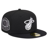 Бейсболка Miami Heat New Era Black Active Ballistic Nylon Visor 59FIFTY