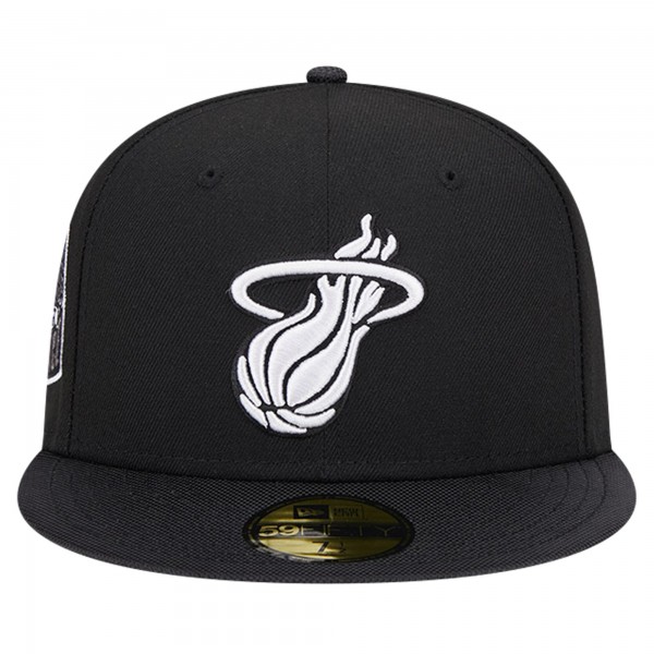 Бейсболка Miami Heat New Era Black Active Ballistic Nylon Visor 59FIFTY