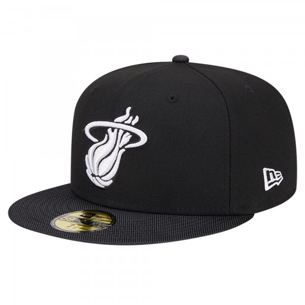 Бейсболка Miami Heat New Era Black Active Ballistic Nylon Visor 59FIFTY