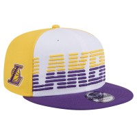 Бейсболка Los Angeles Lakers New Era Throwback Gradient Tech Font 9FIFTY - White/Purple