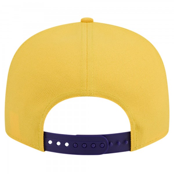 Бейсболка Los Angeles Lakers New Era Throwback Gradient Tech Font 9FIFTY - White/Purple
