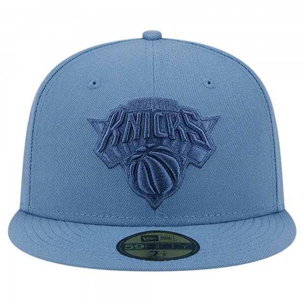 Бейсболка New York Knicks New Era Color Pack Faded Tonal 59FIFTY - Blue
