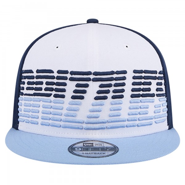 Бейсболка Memphis Grizzlies New Era Throwback Gradient Tech Font 9FIFTY - White/Light Blue
